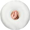 BNRendles - Cuscino in raso per piercing all'orecchio per persone che dormono sul lato, cuscini setosi con foro per le orecchie, supporto per mal di testa, sollievo dal dolore all'orecchio,