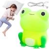 Sollee Lampada da notte a forma di rana | Spegnimento automatico della luce notturna dimmerabile in silicone ricaricabile | Luci a forma di rana per camera regalo di Natale per ragazze e ragazzi, luce Sollee
