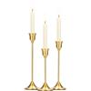 SSIMIDAPT 3 Pezzi Portacandele in Metallo, Candeliere da Tavolo, Candelabro Moderno, Portacandele da Tavolo Ornamento Decorazioni per Feste Matrimoni Cene Compleanni Decorazioni per la Casa (Rame)