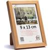 3-B LUND Cornice per foto Naturale 9 x 13 cm Cornice in legno Cornice per foto Cornice per ritratti con vetro acrilico