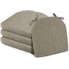 SDNAM 4 Pezzi Cuscini per Sedie da Cucina,Cuscini per Sedie da Pranzo con Cravatte,Cotone e Lino, Sfoderabili/Lavabili Antiscivolo Cuscini per Sedie Esterno/Cucina/Giardino/Soggiorno (Color : #8, Siz
