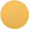 Generic Sottopentola in silicone resistente al calore, antiscivolo, riutilizzabile, lavabile in lavastoviglie (giallo, diametro: 30 cm)