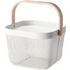 Ikea Risatorp Cestino in Filo, Colore Bianco 902.816.18 Dimensioni 24,8x26x18 cm