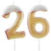FUNCANDLE Candeline Numeriche per Compleanno Tema Birra, Decorazione Torta 26° Compleanno, Stampa Candela con Effetto Schiuma e Bolle, Ideale per Feste per Adulti, Barbecue e Party a Tema