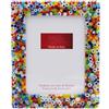 OVUNQUE PROTEGGIMI Cornice Foto in Vetro di Murano con Murrine Millefiori, Cornice Portafoto 20x24 cm da appoggio con Supporto in Plastica, Portafoto Orizzontale Verticale Fatto a Mano in Italia