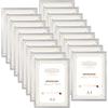 Hoikwo Cornice A4 Set di 18,Cornice in Colore Argento,Decorazione per Casa