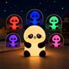 LEIGHT Lampada Notturna Panda per Bambini, Luce Notturna LED RGB Ricaricabile USB-C, Lampada in Silicone Morbido con Controllo Touch, Luce Multicolore per Cameretta, Regalo per Neonati e Bambini