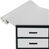 DecoMeister Pellicola Adesiva Tinta Unita per Mobili 45x100 cm - Carta Adesiva in PVC Lavabile per Rinnovare Porte, Tavoli e Scaffali - Pellicola Decorativa Pratica e Resistente - Grigio Chiaro Opaco