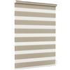 Jalousiescout Zebra Tenda a Rullo—Doppia Giorno e Notte klemmfix 30 x 230 cm Marrone-chiaro Traslucida per Porte e Finestre, 3 Montaggio con e senza Foratura per Tutte le Stanze