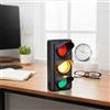 Kivivaka Luce di segnale sociale USB Lampada stradale da scrivania o parete, per indicatore di stato rosso, giallo, verde, casa, ufficio, per messa a fuoco, luce da tavolo decorativa in ABS nero