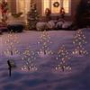 Oneshlee 4m Luci Natale Esterno Solare , 5 Pezzi IP65 Impermeabile Luci Natalizie Da Esterno Energia Solare, 8 Modalità Luci Albero Di Natale, Lampade Solari Natalizie Decorazioni Per Giardino Cortile Patio