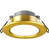 FROIDEXG Faretto da Incasso A LED Faretti da Incasso Commerciali per La Casa Soggiorno Camera da Letto Plafoniera Antiriflesso Dorata 3W5W7W Luci per PC in Alluminio 1 Confezione / 4 Confezioni
