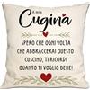 Bommex A mia cugina spero che ogni volta che abbracci questo cuscino ti ricordi quanto ti amo Copri cuscino Cugina promemoria Regalo di compleanno Regalo di Natale (cugina)