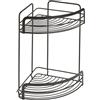 METALTEX ITALIA S.P.A. Corner basket 2 Tiers, Black, 20x20x30