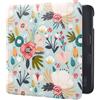 DMluna Custodia per Kobo Libra Colour,Tolino Vision Colour(2024) - Cover Protettiva Funzione Auto Wake/Sleep - Pelle Sintetica Premium, Antigraffio, Anticaduta, Fiore