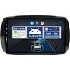 BXLIYER 9 Pollici Autoradio Per Mercedes-Benz Smart 453 Fortwo (2014-2020) - Senza fili CarPlay + Android Auto - Android 15 - GRATUITI Camera - DAB Volante Mirror-link DSP Dual-Band WIFI - 2 Din