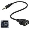Rqkagf Adattatore da USB a Jack da 3,5 mm Maschio Ausiliario Audio Stereo, Cavo Convertitore USB Audio per Autoradio e Lettore CD/DVD, Riproduzione automatica, Plug and Play, Compatto e Durevole per Auto
