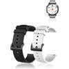 yystao Cinturino di ricambio per orologio Doogee Anywise W1/Doogee Anywise W1 Pro, in silicone, delicato sulla pelle, 22 mm (nero e bianco)