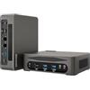 ESIMOER Mini PC Win 11, Piccolo PC Core i7-1360P, 32GB DDR5 1TB SSD, HD DP Type-C 8K Triple Display, WiFi 6, BT 5.2, 8 USB, Dual 2.5G RJ45 LAN, Mini Computer Desktop Professionale da Ufficio