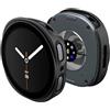 Spigen Cover Thin Fit 360 per Samsung Galaxy Watch 9/8 44mm | Cover leggera in PC con vetro temperato integrato, accesso perfetto ai tasti per modelli 2026/2025 - Nero