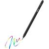 SBPEN Pennino compatibile con Samsung Galaxy Tab A11+/A9+/Lenovo Idea Tab/XIAOMI/Redmi Pad/Android 16/15 Stylus Pen, Preciso senza ritardi, Accensione/Spegnimento a un clic+2 punte trasparenti (nero)