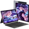 AUKABREX PC Portatile 2 in 1, 14.1 Pollici Notebook 16GB LPDDR5 512GB SSD, Win 11 Notebook Alder Lake-N100 CPU, Touch Screen Tablet PC, Type-C+WIFI6+BT 5.2