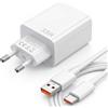 Migrand Caricatore 33W per Xiaomi, Cavo USB-C 1M, Ricarica Rapida
