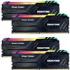 Gigastone 【RGB DDR4 RAM】GIGASTONE Game TURBO 32GB Kit(4x8GB) DDR4 3200MHz PC4-25600 CL 16-18-18-40 Intel XMP 2.0 AMD Ryzen 1.35V UDIMM 288pin Unbuffered Non ECC Ideale Desktop alta prestazione Memoria-Nero