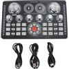 Alide Scheda audio Q7 Live, alimentazione Phantom a 48 V, riduzione del rumore di terza marcia per streaming live, podcast, voice over, canto, PC, smartphone
