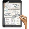 SUEEWE [2 Pezzi] Effetto Carta Pellicola per iPad 9/8/7 Generazione (10,2 Pollici, 2021/2020/2019), Feel Like Opaca Paper Pellicola in PET per Disegnare Schizzi Scrittura