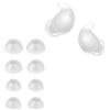 kwmobile 8x Auricolari di ricambio compatibile con Sony LinkBuds Fit WF-LS910N Gommini sostitutivi in Silicone - 4 Misure - bianco