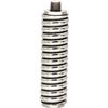 Benefischl 1 supporto a molla per antenna CB 3H, in acciaio argentato, per montaggio antenna radio CB, con una lunghezza fino a 60 e 3/8 - 24 filettature