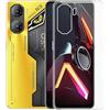KJYFOANI Cover per ZTE nubia Neo 3 (6.80), Trasparente Morbido Silicone Protettiva Case, con 360° Rotazione Staffa ad Anello -Anti-Graffio Custodia per ZTE nubia Neo 3 - Cristallo