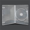 Vision Media - Custodia singola per DVD/CD/BLU RAY, 15 pezzi, dorso sottile da 7 mm, trasparente