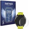 savvies 4 Pezzi Full-Screen Pellicola Protettiva per Garmin Forerunner 965/970 Full Cover Pellicola Copertura [Completa Trasparente, 3D Curved]