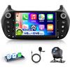 VECHTEL 4G&64G 7 Autoradio per FIAT Fiorino 2008-2016 con Carplay Android Auto,Bluetooth RDS/FM Radio,Wi-Fi GPS Navi,Telecamera posteriore AHD