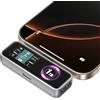 ZIKE Z791C SSD portatile esterno magnetico da 1 TB con ventola integrata, registrazione video ProRes 4K 120 fps, USB 3.2 Gen 2 990 MB/s, porta PD3.0, ricarica da 27 W, per iPhone 16/15