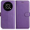 DENDICO Cover per Honor Magic 4 Lite/Honor X9 / Honor X30, Premium Portafoglio PU Custodia in PU Pelle, Flip Libro TPU Bumper Caso per Honor Magic 4 Lite/Honor X9 / Honor X30, Viola