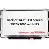 A Plus Screen Schermo di ricambio per laptop IPS FHD (1080P) da 14, compatibile con NV140FHM-N46 (BOE06E2), NV140FHM-N62 (BOE0718), LP140WF1 (SP) (B1)