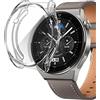 Chofit Custodie compatibili con Huawei Watch GT 3 Pro da 46 mm, pellicola protettiva per lo schermo, placcata in TPU, custodia protettiva per Huawei Watch GT3 Pro da 46 mm (trasparente)