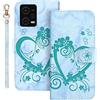 Auslbin per Xiaomi Redmi Note 12 Pro 6.67, PU Pelle Xiaomi Poco X5 Pro 5G Cover con Lanyard Magnetic Flip per Xiaomi Poco X5 Pro 5G, Verde