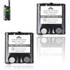 GHONLZIN 2 Pezzi 4,8 V 800m Ah Batteria Ricaricabile Ni-MH Compatibile con Radio Motorola TLKR T81 Hunter T80 T61 T60 T50 T9 T8 T7 T6 T5 T4 T3 XT180 XTR446 IXNN4002A, AAA Batteria