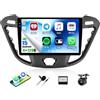 GOHHDL Android 15, 4G+128G GOHHDL Autoradio per Ford Transit Tourio/Custom Tourneo 2013-2018 con Carplay Android Auto, Touch Radio da 9 Pollici 2Din con GPS Navi WiFi Bluetooth FM/RDS EQ SWC Retrocamera&Mic