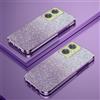 hdqICase Custodia Telefono Trasparente Compatibile con OnePlus Nord CE 3 Lite 5G/N30 5G Cover Cornice Elettroplaccata Gradiente Glitter Protettiva Sottile TPU