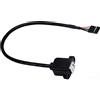 zdyCGTime pannello USB 2.0 B cavo USB B femmina a 5 pin femmina cavo collettore scheda madre USB (30 cm/30,5 cm)