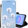 Lonrapa Cover per Samsung Galaxy A57 5G Custodia in PU Pelle Portafoglio per Galaxy A57 5G Fiori Colorati Motivo a Libro Flip Caso con Magnetica TPU Antiurto Protettiva Cover - Denti di Leone