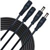 Liwinting DC spina cavo di estensione 2,5mm x 5,5mm maschio a femmina connettore per adattatore di potenza, fotocamera CCTV potenza, e più - 2pcs 3 metri Nero