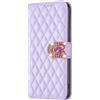 BLOTECH Brillantini Custodia Compatibile per Samsung Galaxy A57 Diamante Pelle Telefono Viola Ragazze Portafoglio Custodia Evidenziato Strass Lucido 3D Colorato Amore Bloccaggio Pulsante Testa