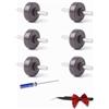 Nzoike Sostituzione delle Ruote con Piastra Compatibile con Dyson V6 V7 V8 V10 V11 V15 DC58 DC59 DC62 Parti di Ricambio dei rulli della Testina a Trasmissione Diretta ，(Con gli strumenti)