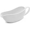 WishDeco Brocca per Sughi in Ceramica Bianca da 360ml/12.4oz | Caraffa per Salse e Manico Liscio, Sicura per Microonde e Lavastoviglie, Versatore Multiuso per Sugo, Condimento, Brodo, Pann